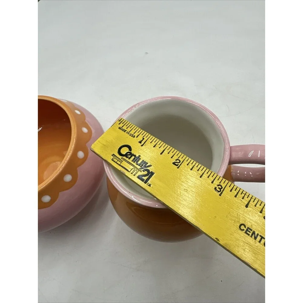 Retro Jonathan Adler Happy Home 2004 Ice Cream Parlour Bowl and Parfait Mug Pink